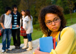 Teenage girl being bullied